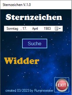 Sternzeichen